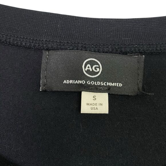 AG Adriano Goldschmied T-Shirt Small Black Grunge Artsy Abstract Designer NEW - Picture 3 of 7